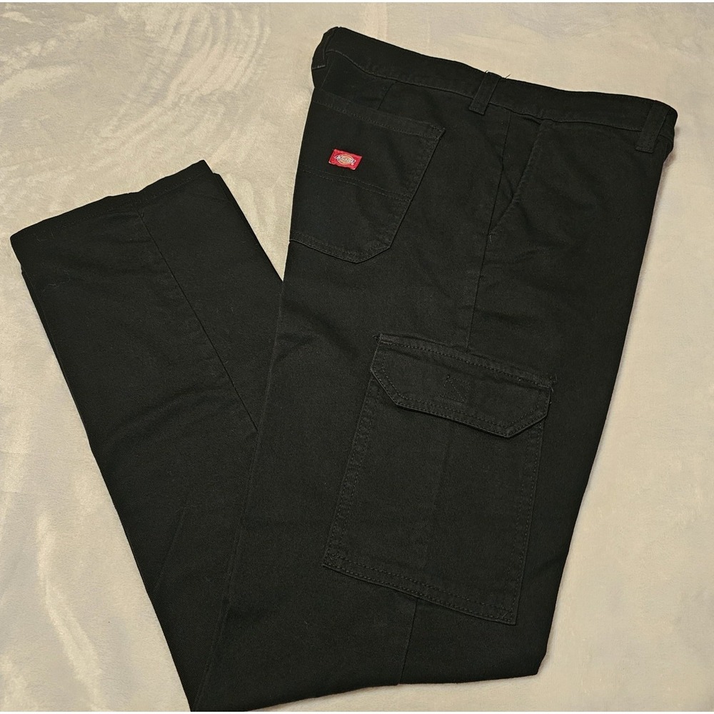 Dickies Women's Black Premium Stretch  Cargo Pants Size 10R Straight Leg
